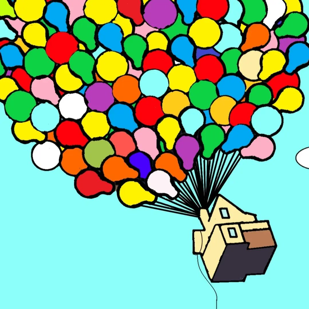 CCC_chef's tweet photo. 🧁🧁🧁Like in the UP movie our candy fly high up in the sky🧁🧁🧁
😍😍We love NFT 😍😍
⛵⛵For sale Only on Opensea⛵⛵
🎉Floor price Only 5usd🎉🎉
@disneystudios
@Pixar
#up #disney #pixar #baloon #inthesky #nft #nftartgallery #nftsstories #multicolour #opensea #cartoon #joke https://t.co/5ZI8YNMfkD