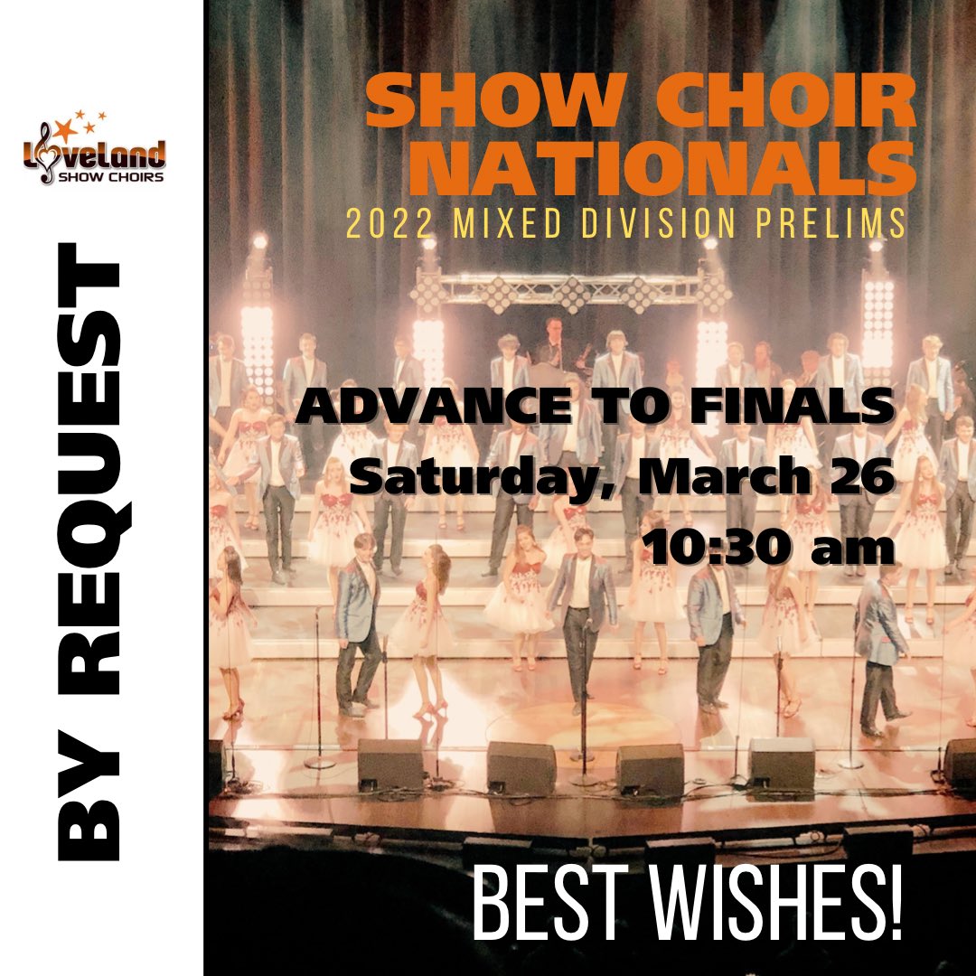 Lovelandsc's tweet photo. By Request advances to Finals! https://t.co/MvpM5GPhZI