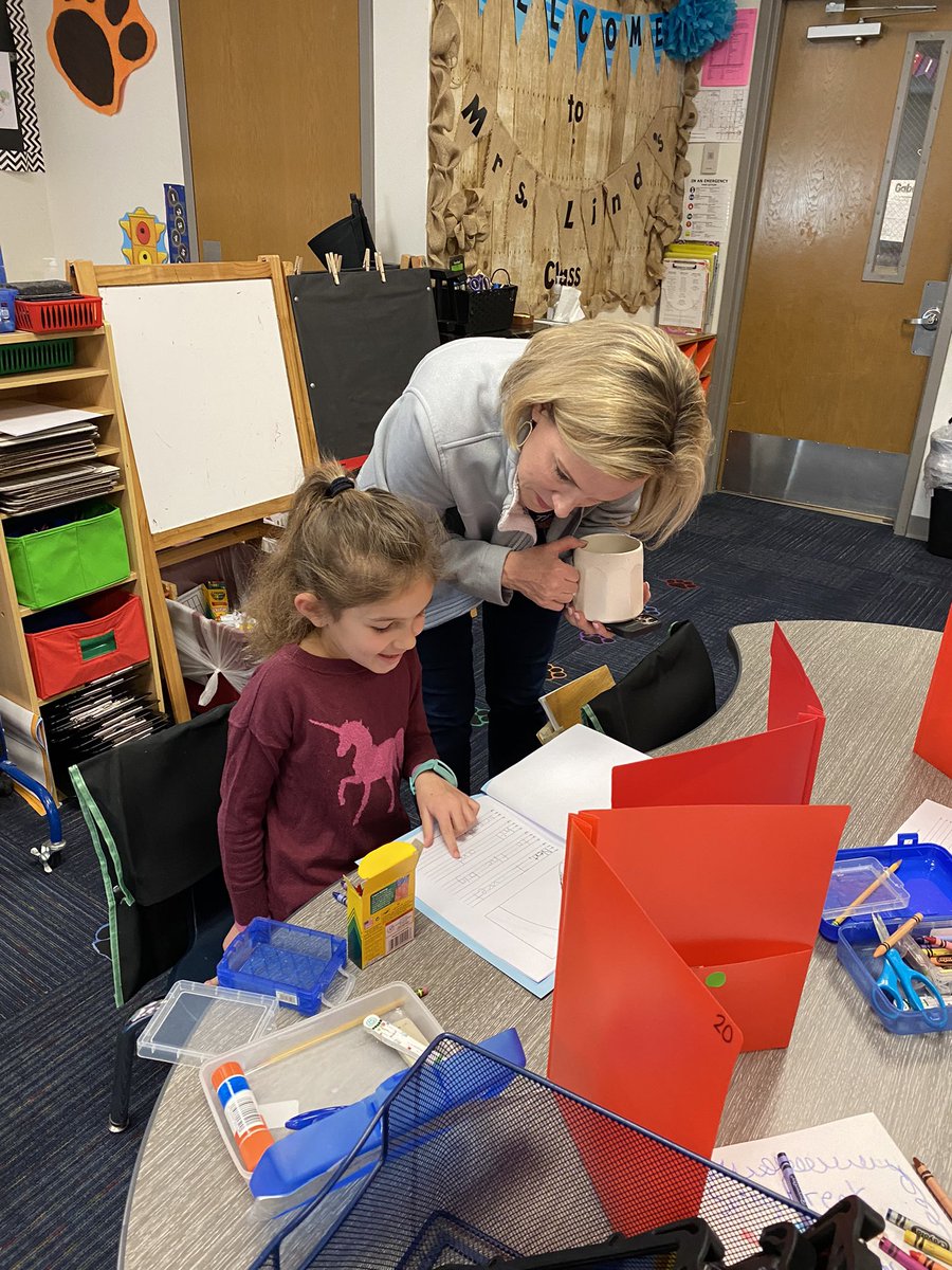 OCTLind's tweet image. Reading our Spring Break stories to @OCTPedevilla! We made her SO PROUD of us! #oct4u #gcisdhumanities