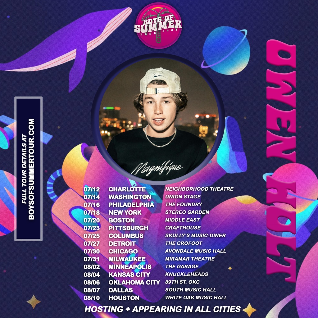 BoysOfSummer's tweet photo. New year... NEW HOST!! You've seen him on Awesomeness TVs "NEXT BIG INFLUENCER" Now meet him irl!  Owen Holt is your host for BOYS OF SUMMER this summer!!! https://t.co/JLBIc7nxct