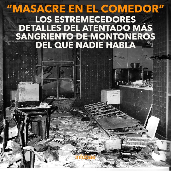 aclarrabure's tweet photo. Quien planifica un atentado terrorista no puede ser homenajeado, Walsh fue un asesino, mató a 23 personas e hirió a 110 cuando ideó y organizó la masacre del comedor policial
Memoria, verdad y justicia!!! https://t.co/AbpZvYvrfZ