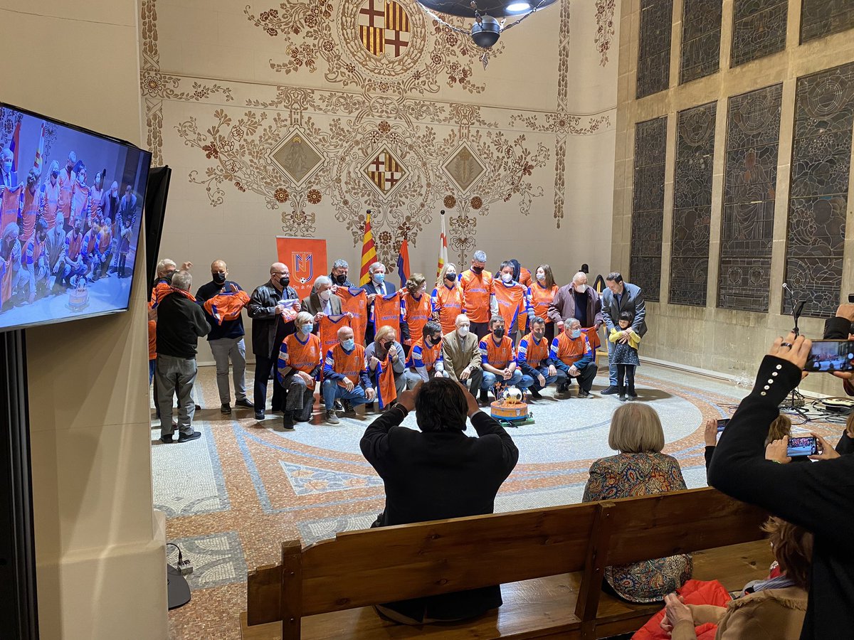 Hem fet costat a la <a href="/SEMercatNou/">Mercat Nou Magòria</a> en el seu acte institucional de celebració del 75è aniversari a <a href="/BCN_SantsMont/">Districte de Sants-Montjuïc</a> ! És una història que conté molt #Mésquefutbol, plena de compromisos esportius, socials i culturals amb el territori. El camí cap al #NouMagòria està cada dia + a prop!