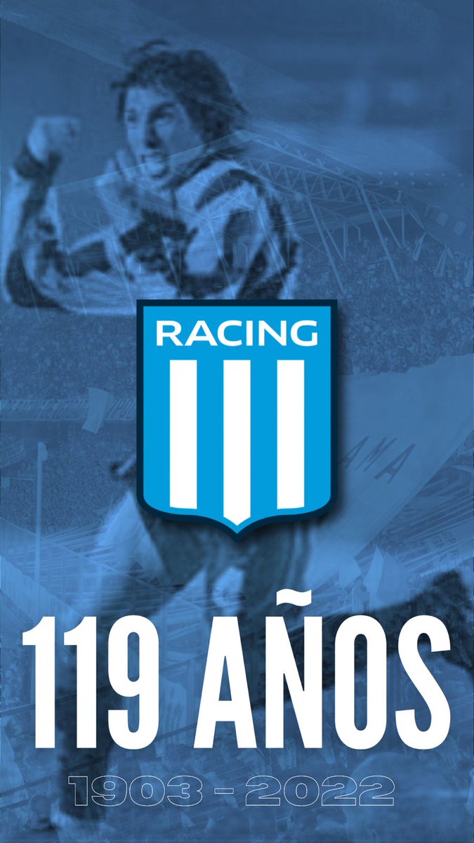 chichearano's tweet photo. FELIZ CUMPLE @RacingClub . Orgulloso de ser parte de tu historia. 💙🤍💙 #119 https://t.co/f00bsi97fZ