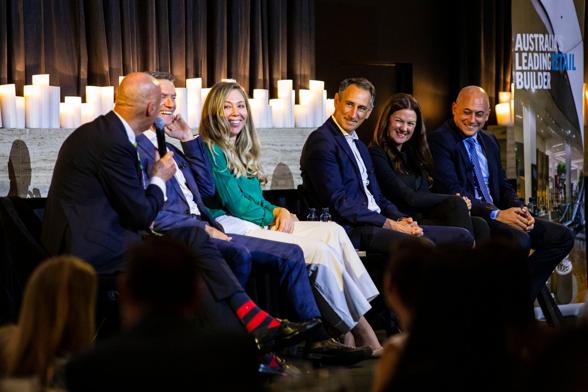Mirvac's tweet photo. Great to see Mirvac executives Paul Edwards, Kelly Miller and Victoria Tavendale, out and about at major industry events across Sydney yesterday, weighing in on important discussions around the future of work and where our retail sector will be in five years. https://t.co/g5udKkwF1o