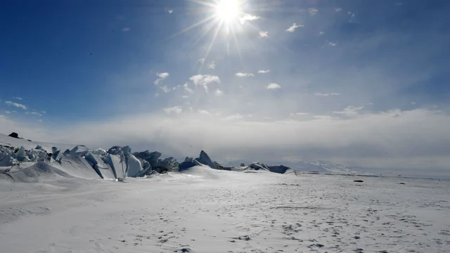thehill's tweet photo. Large ice shelf thought to be stable in East Antartica collapses https://t.co/NyMrKHjmeY https://t.co/zXYmvgC2lD