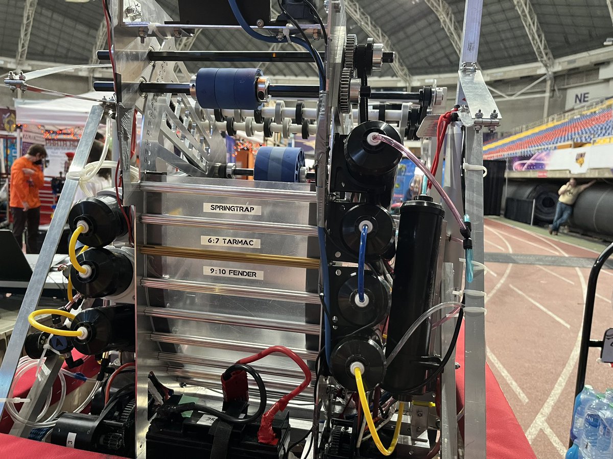 With just over half our matches completed, we are ranked 2 out of a field of 45!  Factoid:  We have 8 total tanks of air fueling a shifter intake and climber.  #firstiowa #rapidreact <a href="/MGSHPrincipal/">Principal Becker</a>