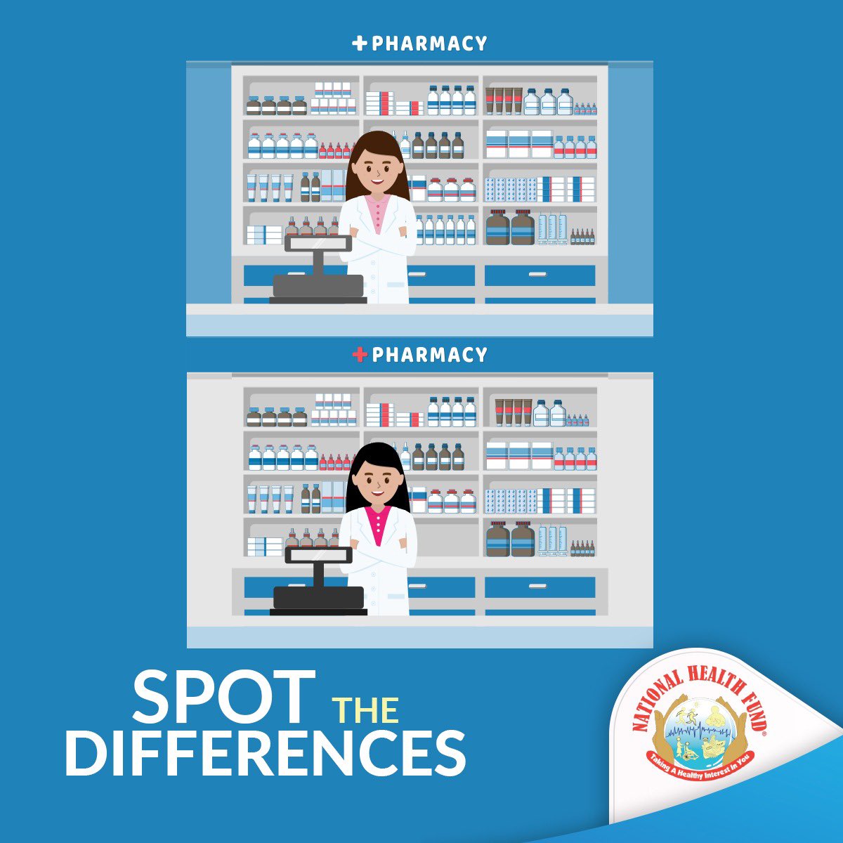 NHFJamaica's tweet photo. Letβs test how observant you are π.
ββHow many differences did you find? Comment below!
#NHFCares #NHF #NHFJamaica #NationalHealthFund https://t.co/gEfMlQtNwQ