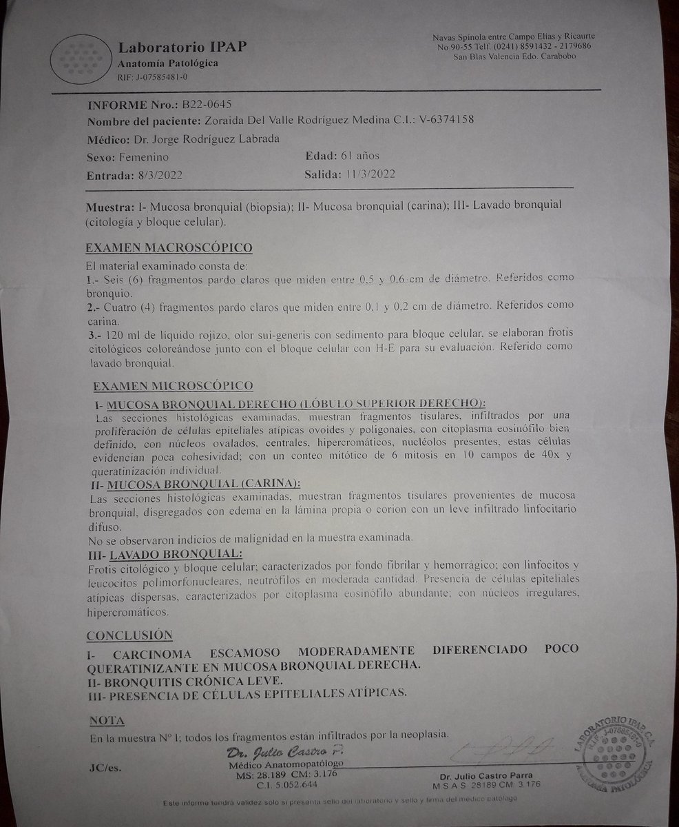 Zorazol's tweet photo. Amigos hoy me tocó a mi pedir de su valiosa colaboración para realizarme unos estudios para recibir mi tratamiento oncológico. Fui diagnosticada con cáncer de pulmón derecho.  Se me agotaron todos los recursos. Si no puedes colaborar de forma económica ayúdame con un RT. Gracias. https://t.co/5bSiTPdOt5