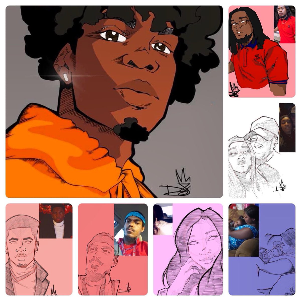 artofdoxx's tweet photo. Commissions open and start at $5! 
———————————————

#comic #cartoon #comic #comics #commissions #meme #funny #chibi #art #artist #digitalart #draw #drawing #digitallineart #lineart #procreate #illustration #bandw #procreate #follow #potrait #illistration #afro https://t.co/rz5cK26zwG
