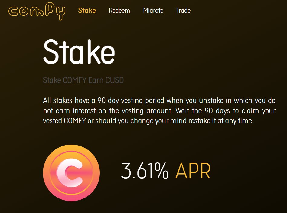 With the cryptomarket sentiment becoming more bullish, we have increased our APR as promised. Thank you every holder for being patient thus far. We have some massive things down the pipeline that will change crypto forever.

#BNB #cryptocurrency #BSCGemsAlert #StayComfy #GetComfy