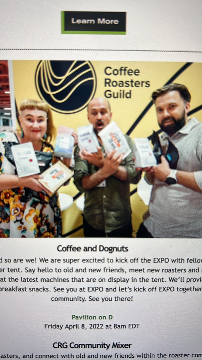 Did anyone else get an email from the SCA about coffee and dognuts? 
#🐕🥜’s