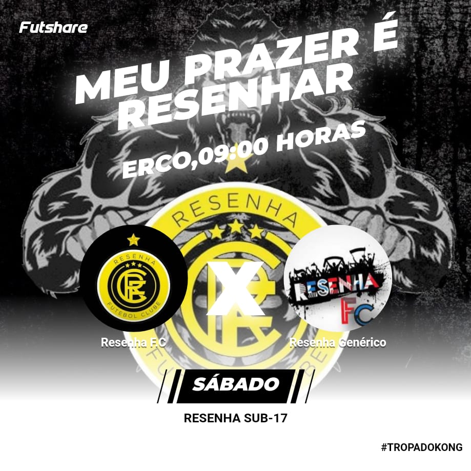FBRESENHA's tweet photo. Amanhã tem resenha em campo e só a vitória interessa, p cimaaa tropa do Kong 😡🦍⚫🟡 https://t.co/UMz3zkIZxy