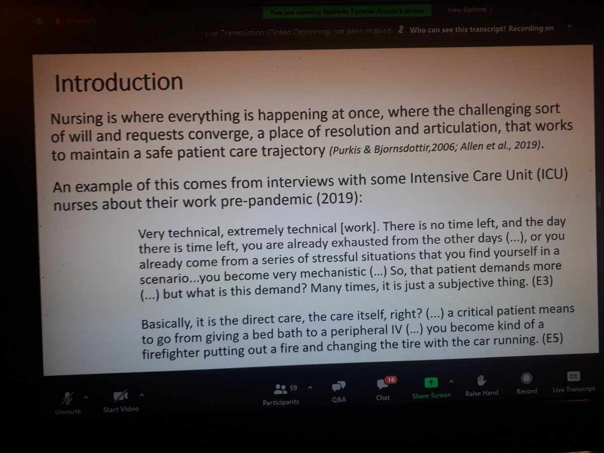 IPONSociety's tweet photo. Reflections on ICU nursing in Brazil by Meiriele Tavares Araujo presents challenges, perceptions &amp; social context. @Erudite_RN @NursingInquiry @NursingEthicsJ1 @LucindaCantyPhD @shesinscrubs @PaulCSnelling https://t.co/H1toikHqpJ