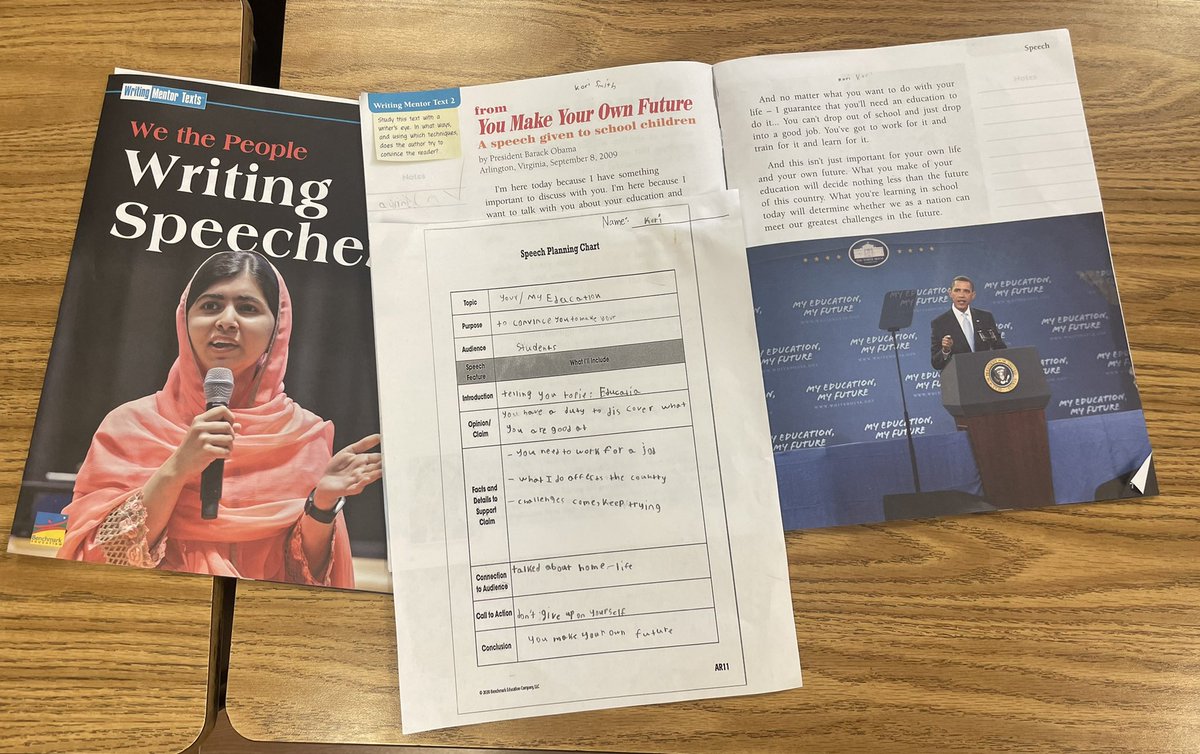 courtneyjwright's tweet photo. Great lesson today from the #ACEmazing Ms.Slosted using @BenchmarkEdu materials to write speeches during the #argumentativetext unit @AudeliaCreek @RLAinRISD @RISDLitandInt #risdgreatness #risdpoweroflove https://t.co/ol39PkS6ub