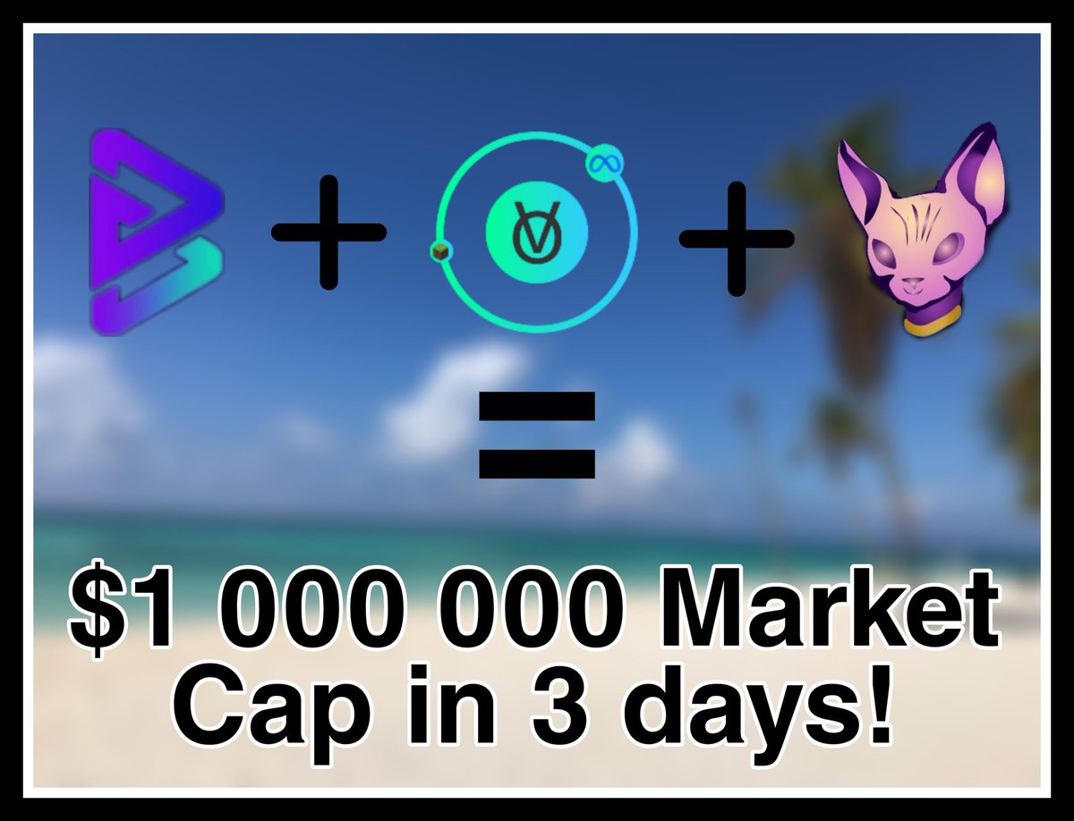 omniaverse's tweet photo. $1,000,000 Market Cap and first zero killed in only 3 days from launch!🎉

Big thanks to our community and supporters. We couldnt have done it with out you.

Time to set the next milestone.

@bitgertbrise  @SphynxLabs  @joinembr https://t.co/Apm55id6Qu