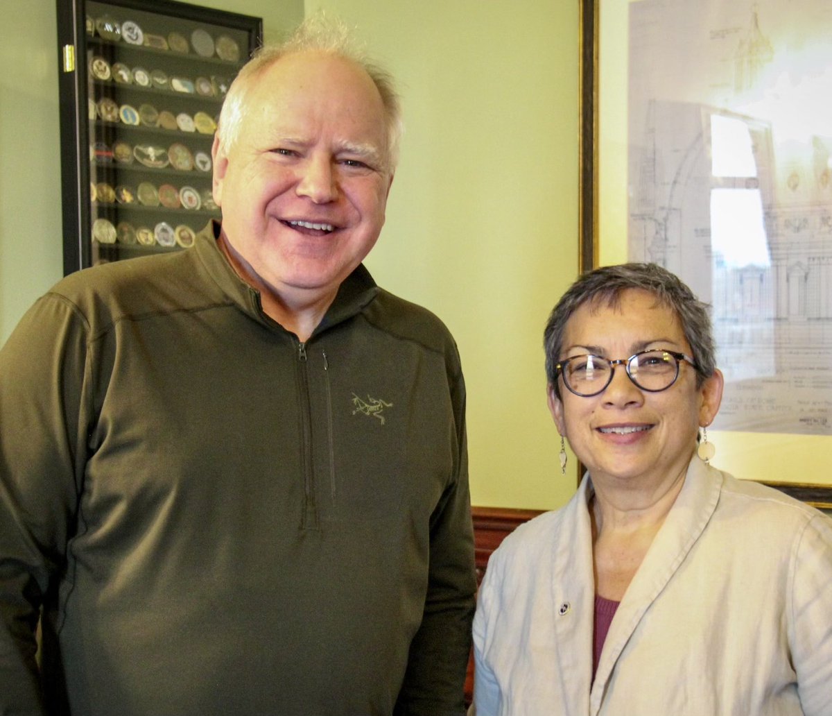 Grateful to meet with my friend <a href="/MNAFLCIO/">Minnesota AFL-CIO</a> President Bernie Burnham today. I look forward to continuing to move Minnesota forward together on behalf of Minnesota’s working families.