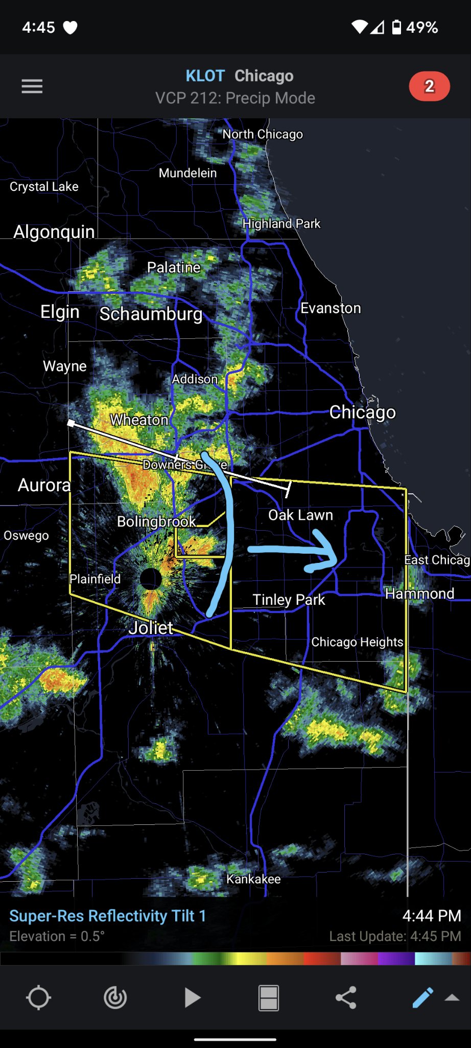 Bob Waszak On Twitter 445pm New Severe Thunderstorm Warning Until 5