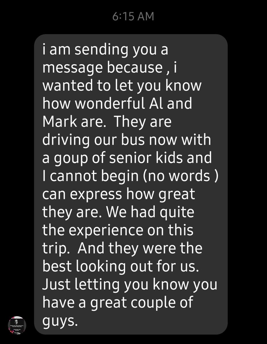 northfieldlines's tweet photo. Nothing better than being out on tour and receiving live updates from your passengers. 🤗 🚌🥰
BTW, we think Mark &amp; Al are terrific too! 😉
#FridayFeels #WeAreNorthfieldLines https://t.co/hChex0Pzli