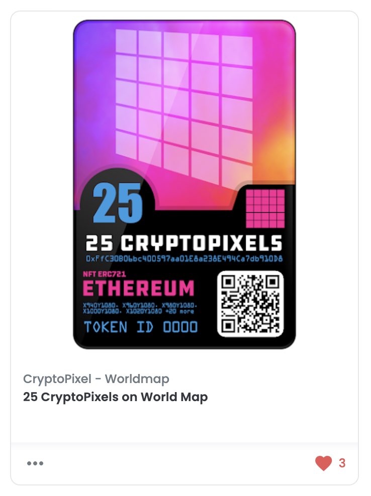 CryptoPixelMap's tweet image. The worlds first minted CryptoPixel #cryptopixel #nft #nftart opensea.io/assets/0xffc30…