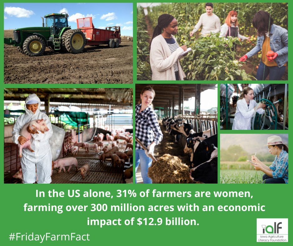 IowaAgLiteracy's tweet photo. #FridayFarmFact #WomensHistoryMonth #Agriculture https://t.co/t0GngyBIOz