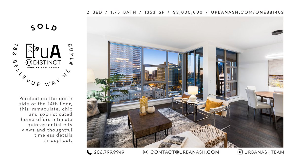 UrbanAshTeam's tweet photo. SOLD at ONE88!
⭐️ https://t.co/hOmOpK4SGU
#SeattleRealEstate #UrbanAshTeam #Pointe3 #P3Distinct https://t.co/pw06W6K7aS