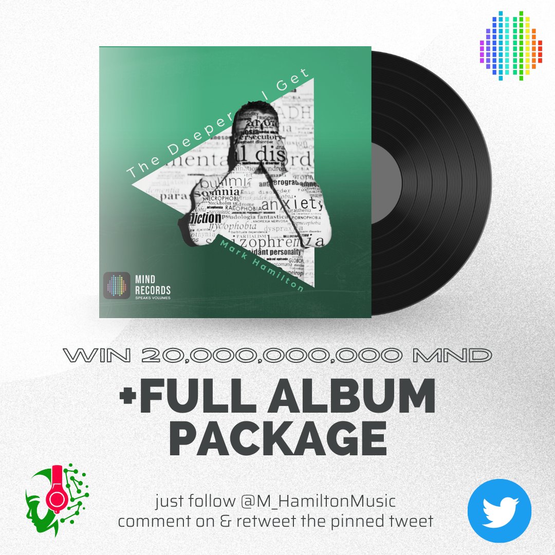 MindMusic (@mindmusic_bsc) on Twitter photo You could be in for a chance to win 20,000,000,000 MND tokens + the comprehensive album package of Mark Hamilton's upcoming release.
Simply follow Mark on Twitter, comment on & retweet the pinned tweet.
<a href="/M_HamiltonMusic/">Mark Hamilton</a>
.
.
.
.
.
#mindmusic #markhamilton #hurt #crypto You could be in for a chance to win 20,000,000,000 MND tokens + the comprehensive album package of Mark Hamilton's upcoming release.
Simply follow Mark on Twitter, comment on & retweet the pinned tweet.
<a href="/M_HamiltonMusic/">Mark Hamilton</a>
.
.
.
.
.
#mindmusic #markhamilton #hurt #crypto