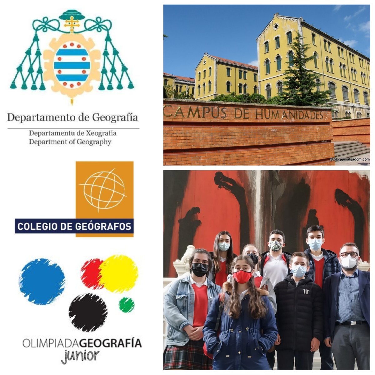 Excelentes resultados  🔝  #Geografía 3º ESO <a href="/codemagijon/">Col.Corazón de María</a> en II Olimpiada Geografía Junior <a href="/colegeografos/">Colegio de Geografos</a> <a href="/Geografia_UOvi/">Departamento de Geografía. Universidad de Oviedo</a>: 1º puesto individual para Javier González Sánchez  🥇  y 3º puesto por equipos  🥉. Enhorabuena a alumnado participante y a sus profes! 👏👏👏  <a href="/PedagogicosS/">Pedagogicos Claretianos de Santiago</a>