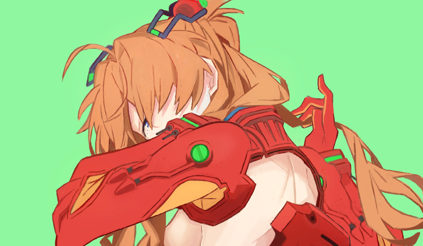 惣流・アスカ・ラングレー(エヴァンゲリオン) 「ASUKA 」|はあと（HEART）のイラスト