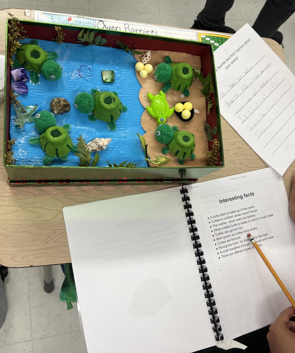 StadleyRough's tweet photo. Mr. Cerlich and Mrs. Calabrese loved visiting Ms. Ireland's 3rd graders for their author share! Ss were busy in their gallery walk reading about animals and jotting down a favorite fact learned! 🤓👏🏼 #STRreaders https://t.co/q0QQBNa9SR