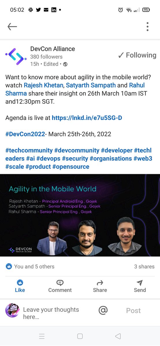 r_adiit's tweet photo. Don't miss it!

https://t.co/9HNFLCcMcz

#DevConn #MobileDev https://t.co/2qLuzPyHva