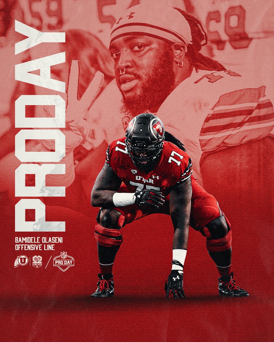 Utah_Football's tweet photo. .@BamideleOlaseni showed out at #UtahProDay 👀💰 https://t.co/F5hXwxuGjz