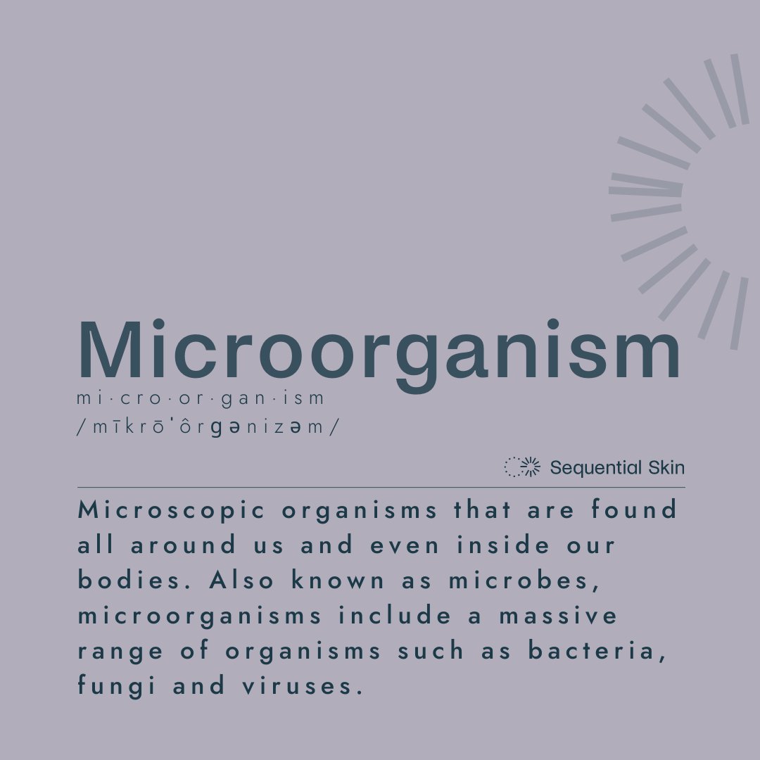 Sequential_Skin's tweet photo. Have you ever heard the term microorganism?
Microorganisms are all around us and even ON us!
Our skin microbiome has more than 1.5 trillion (yes, 12 zeros) microorganisms living on it.
#sequentialskin #skinmicrobiome #skinscience #skinhealth #skincare #microorganisms https://t.co/IbHtp5KKnF