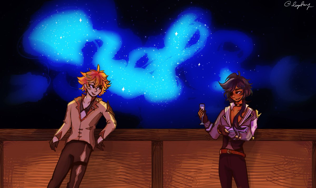 meeting under stars

[ #chaeya #childexkaeya #kaeya #childe #genshinimpact ]