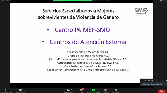DUabjo's tweet photo. #Hoy Niz @yamillegh Gómez Hdez, titular de la #DIEG #UABJO e integrante del Sistema Estatal para la #Igualdad entre #Mujeres y Hombres para el Estado de #Oaxaca, participó en la sesión extraordinaria encabezada por el gobernador @alejandromurat y coordinado por la @SMO_GobOax. https://t.co/GEGEzUeAJg