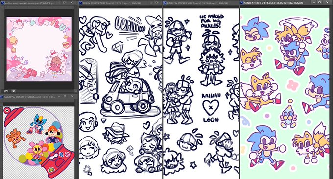 i know i've been mia for a while but i'm working on new merch for ACEN &amp; animazement and also commissions idk how people do this lmaoklffkelds 