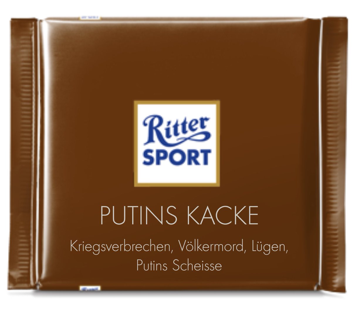 Puh's tweet photo. Für echte Fans von #Putin nur echt von #RitterSport https://t.co/JmvdIkfFjP