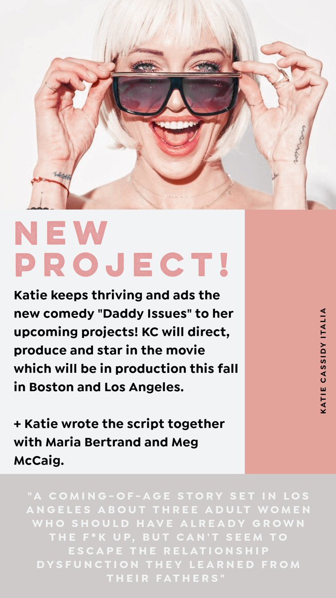 NEW PROJECT FOR OUR FAVORITE WOMAN!! ✨

#katiecassidy