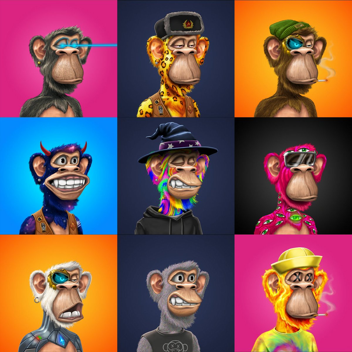 Crypto_Sully_'s tweet photo. So many to choose from... what ape should be my main?  Tough decision... #GrandpaApes #CloneApes https://t.co/i2Z0SLnPrv