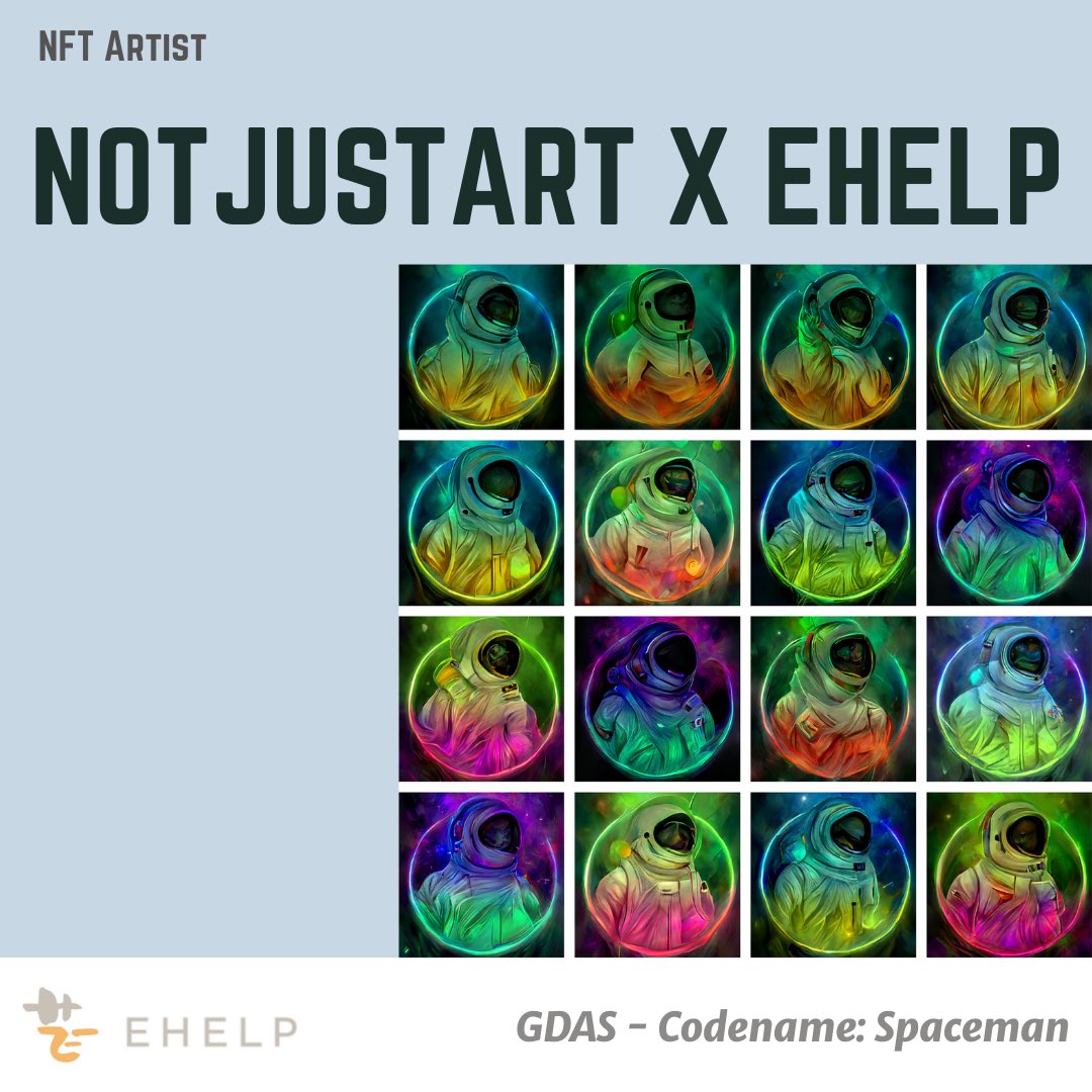 Ehelp_Fans's tweet photo. EHELP NFT VIP Artist: Not Just Art Studio X EHELP

Codename: Spaceman

#NFTs #NFTProject https://t.co/uJ33MXMXUC