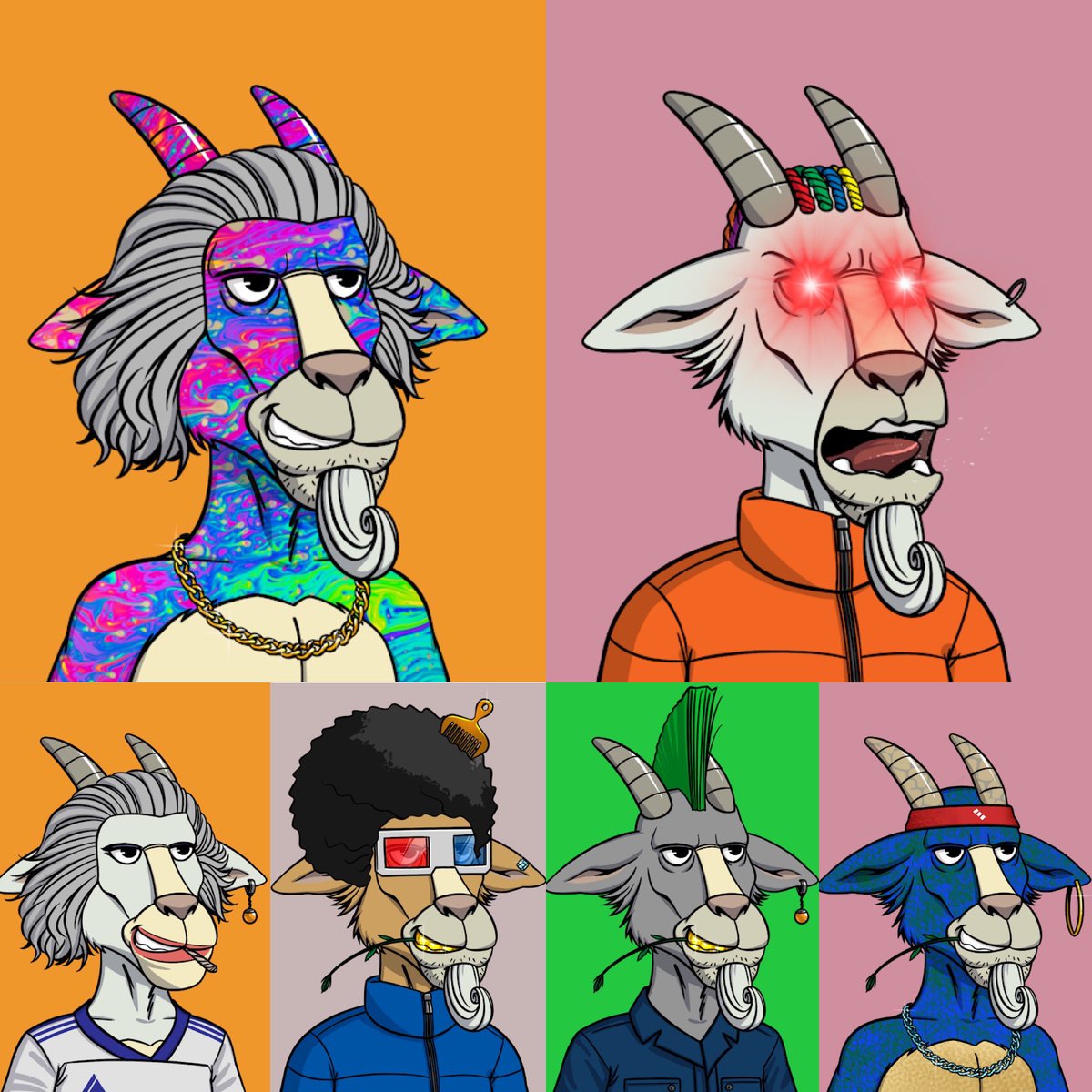 MysterE_NFT's tweet photo. Let’s see those GGGOOAAATTSSS @goatlodge 

What do you call a goat that plays the piano?

##riddlemethis #hofgl https://t.co/KWOTQlvVkH