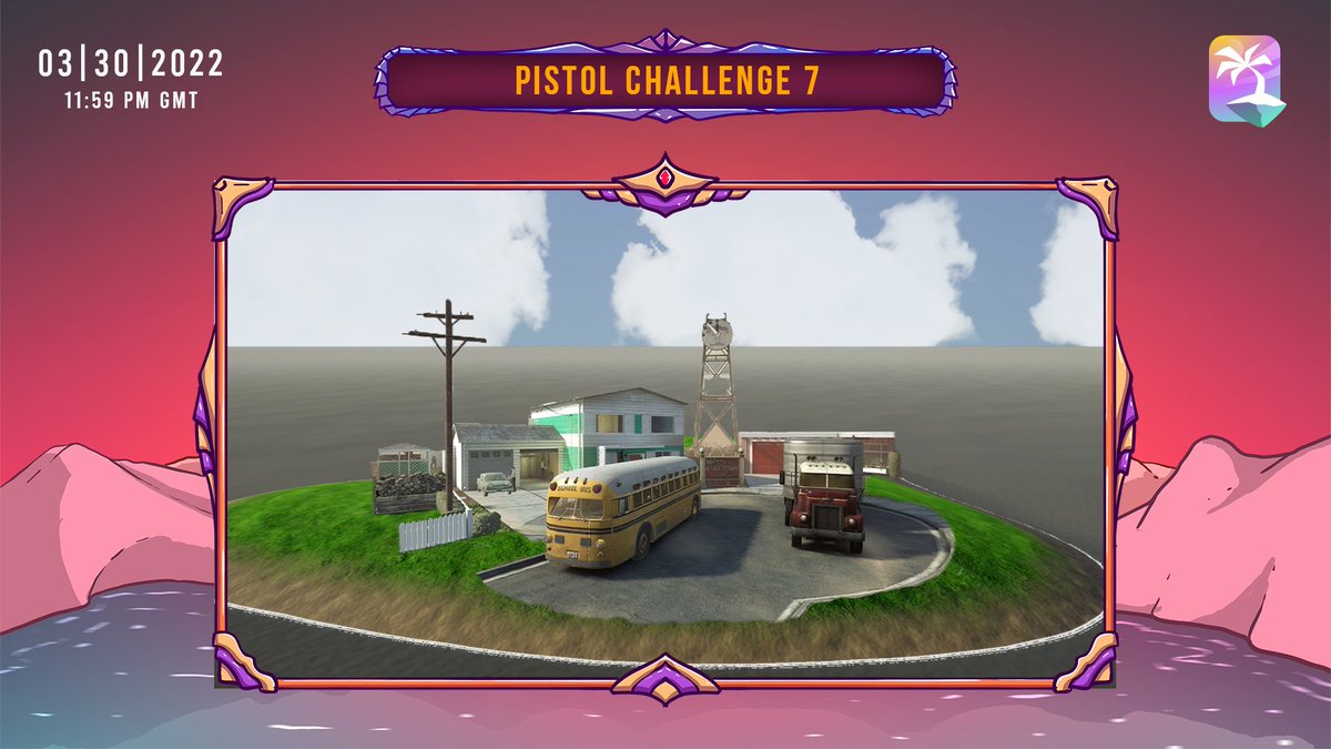 Pistol Challenge 7 - Bring your favorite game to Nifty Island.

Build a map, level, or structure from a game on your island using in-game building materials. 

Quote tweet with images or videos of your build for eligibility. Deadline is 3/30 - 11:59pm GMT 🏝️
