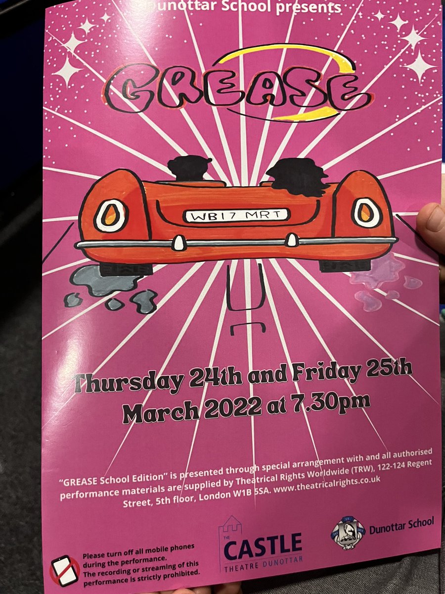 United_Music1's tweet photo. Grease is the word! Bravo to @DunottarMusic @DunottarDrama @DunottarSchool for a FANTASTIC show tonight! 80 on stage was EPIC #wegotogether https://t.co/dkPtPxPG4x