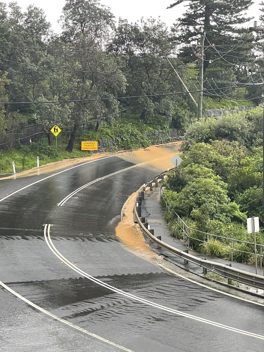 HartmanBen's tweet photo. @nickpmclaren Current watching the runoff slide down the road and straight out into the ocean again. This is beyond a joke @illawarramerc @Wollongong_City https://t.co/D4irNC2lpY