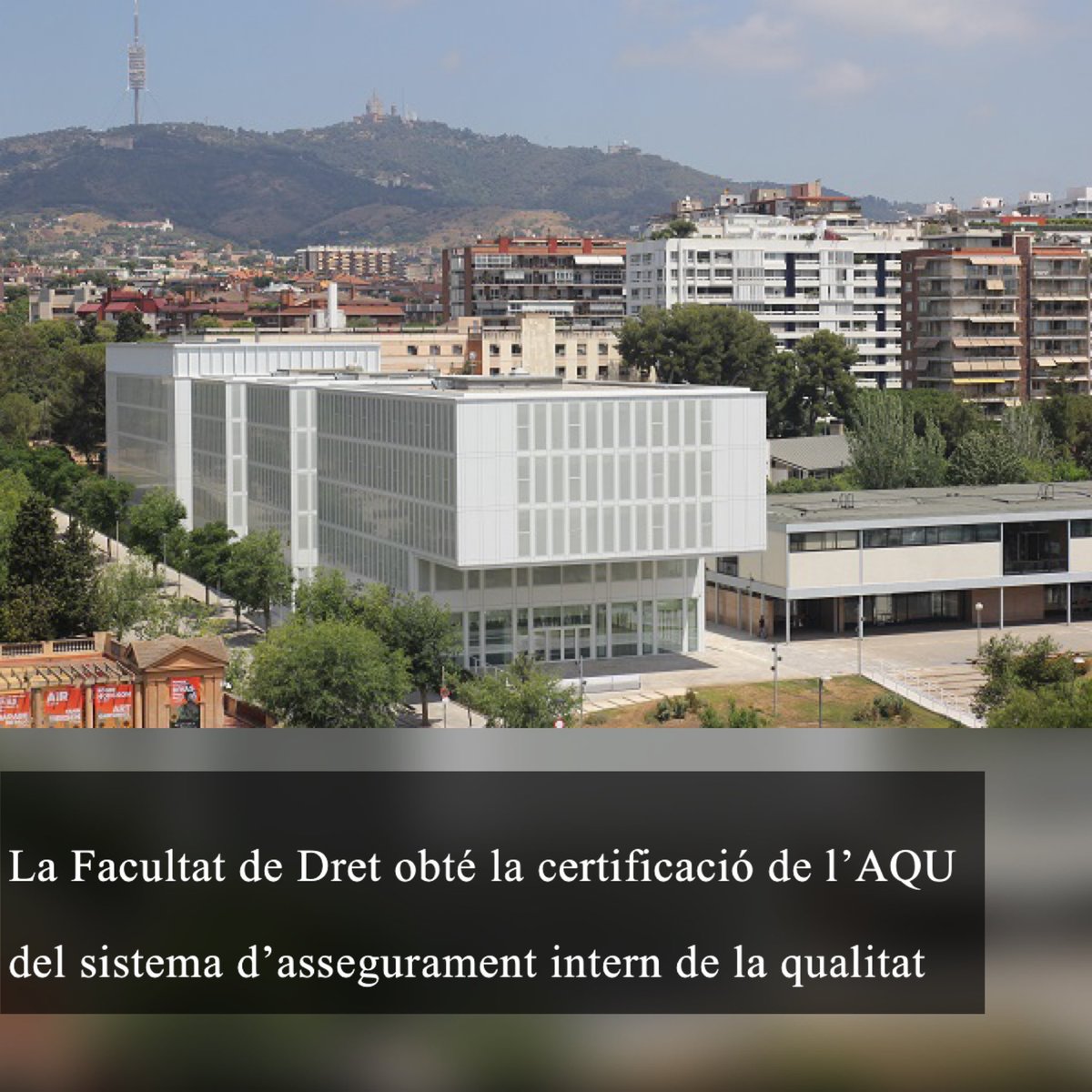 Dret_UB's tweet photo. La Facultat de Dret obté la certificació de l’AQU del sistema d’assegurament intern de la qualitat

De les 6 dimensions que s’analitzen, en 5 s’ha rebut la màxima valoració possible; es tracta dels millors resultats aconseguits fins ara a la UB

Més info: https://t.co/KYeHyhQUJS https://t.co/OypCMVjocK