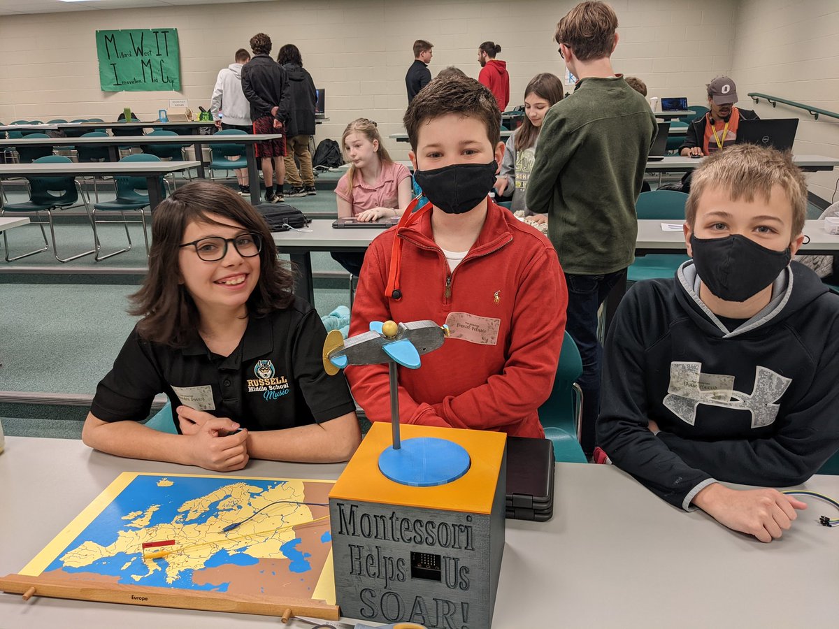 MsMainelli's tweet photo. Our IT Innovation teams did a great job at today's competition! Thanks to @millardwestcs for hosting! @mps_russell https://t.co/o2BArgJMrI