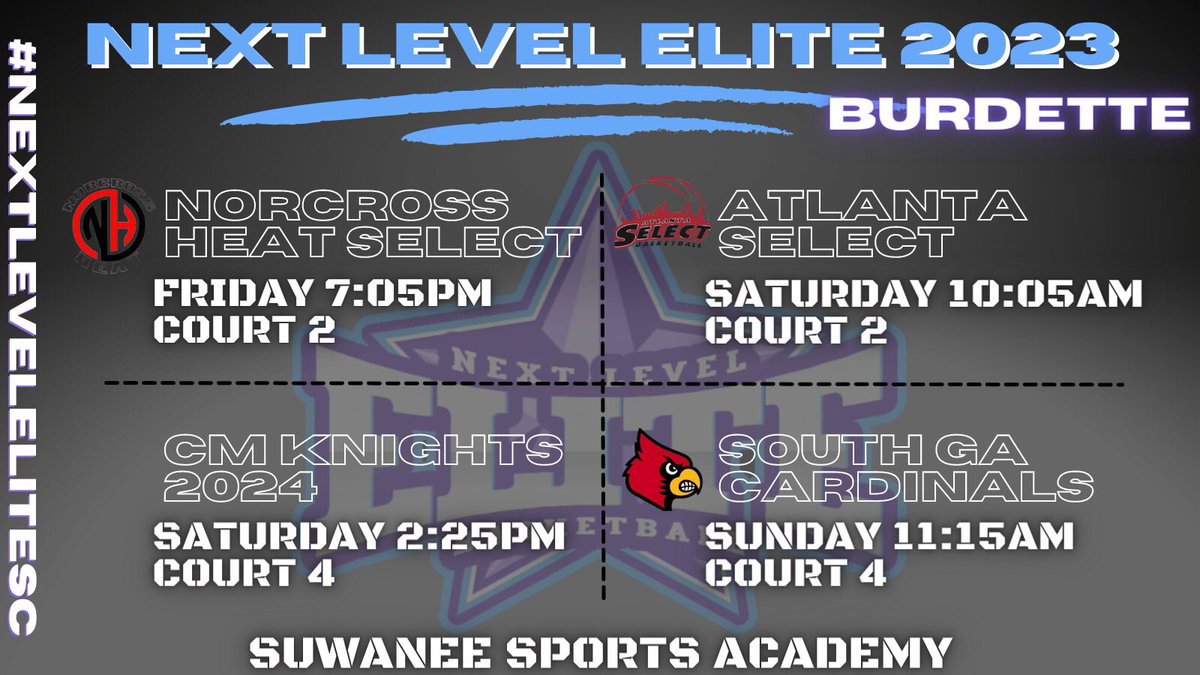 NextLevelElite_'s tweet photo. #HoopseenTipOff 2023 schedules!
#NextLevelEliteSC #RecruitSC🌴 https://t.co/Q1dNXKFfNC