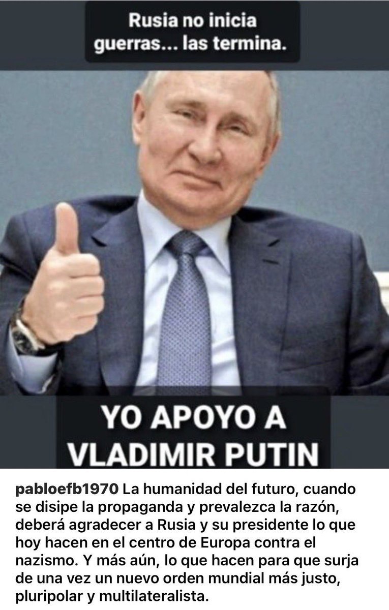 Rusia no inicia Guerras, las termina!! Rusia desmilitariza!!
Yo apoyo a Vladimir Putin y tu???
#AdelanteSiempre