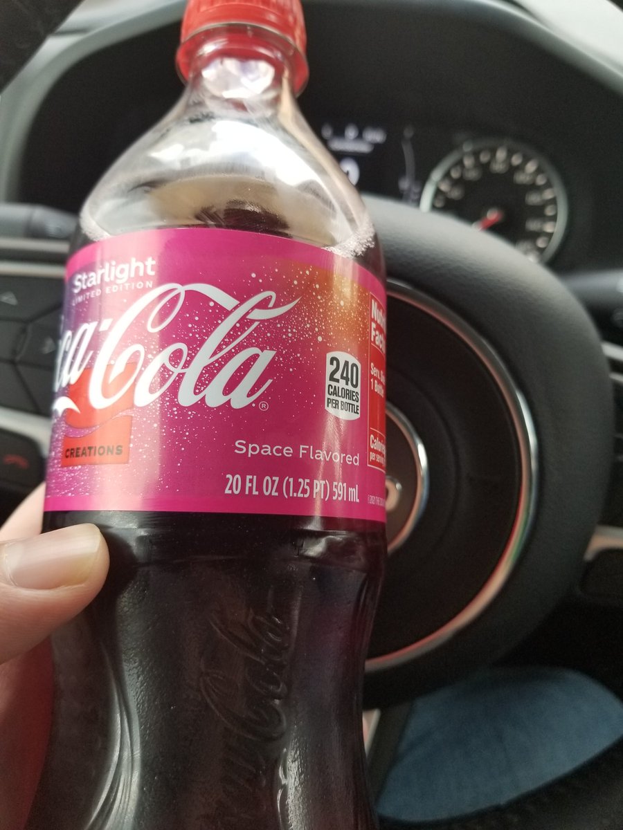 ChampCero's tweet photo. Had to try this special release product, #space flavored #coke. Space taste like #caramel, I hope to make it there one day. If @CocaCola has anymore flavors they want to test, send them my way. #sponsermeCocaCola #iwouldbeagreatrep #shootyourshot #spaceandbeyond #cerosquad https://t.co/BNEPK9ragl