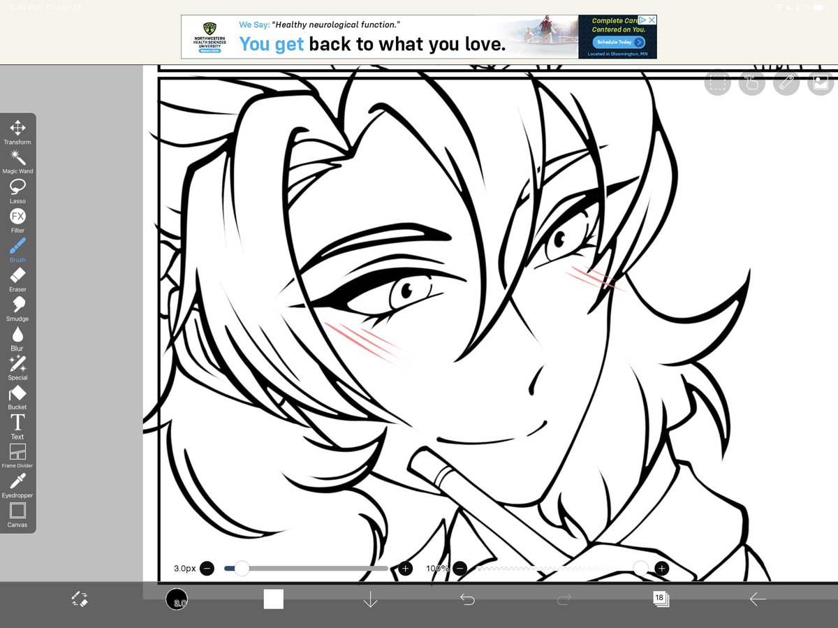 AngieTsukiko's tweet photo. Hand. Chair. Blush.
Couldn’t hand.
Couldn’t chair.
But I could Blush
U\\\U
I just wanna be proud I finished page 2 Lineart.
#WIP #Albedo #Huffman (? It’s just his hand tho) #Huffbedo #chair https://t.co/Xff33aLZtj