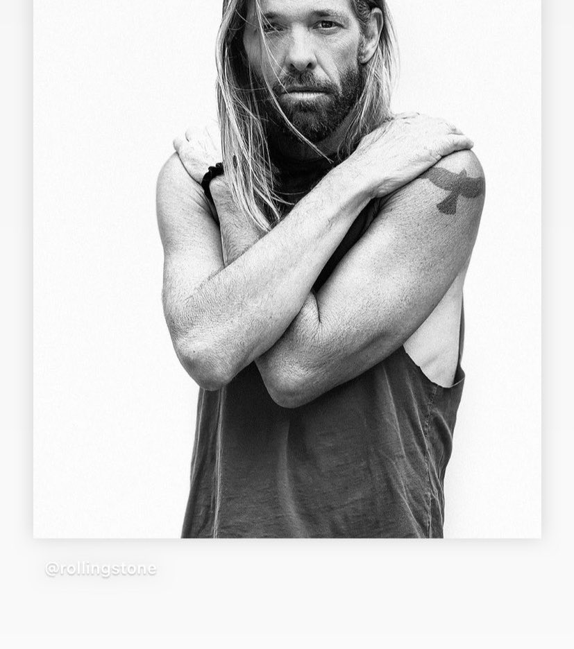 AHILLLLLY's tweet photo. RIP @taylorhawkins #Legend https://t.co/U4jC43puY8